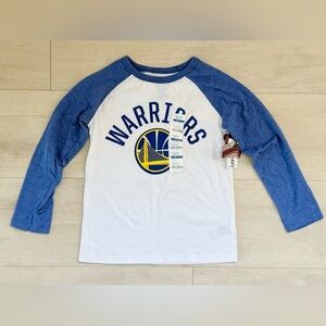 Golden State Warriors Kids Raglan Tee 4T – Game Day Outfit NWT